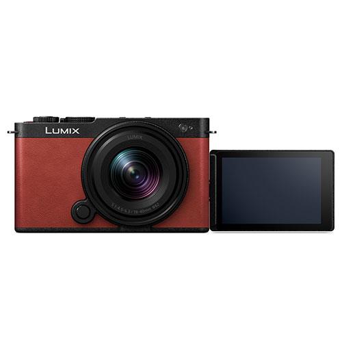 Lumix S9 Mirrorless Camera in Red with Lumix S 18-40mm F4.5-6.3 Lens Product Image (Secondary Image 2)