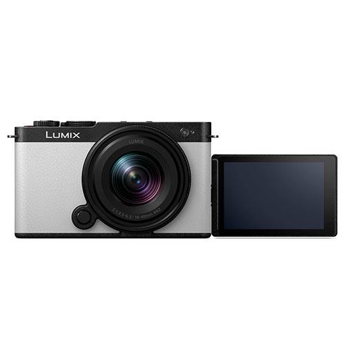 Lumix S9 Mirrorless Camera in White with Lumix S 18-40mm F4.5-6.3 Lens Product Image (Secondary Image 2)