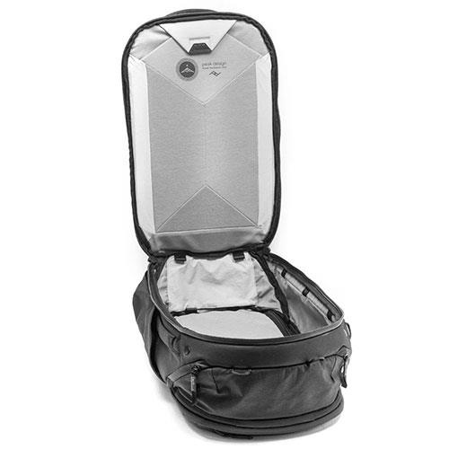 Travel Backpack 45L in Black Product Image (Secondary Image 2)