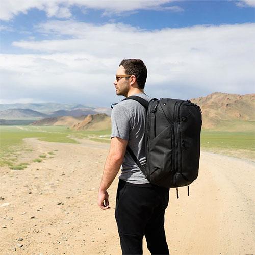 Travel Backpack 45L in Black Product Image (Secondary Image 5)