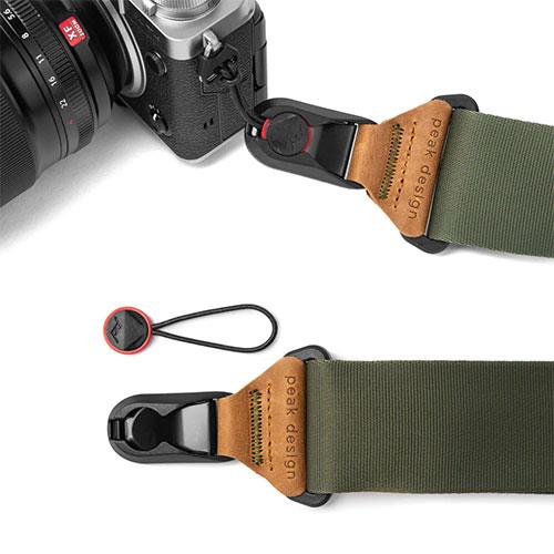 Slide Camera Strap in Sage Green Product Image (Secondary Image 1)