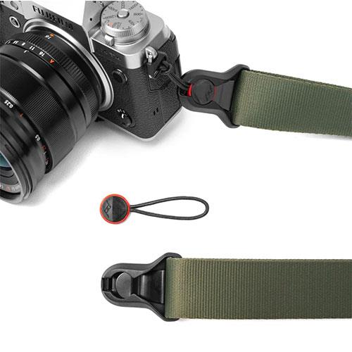 Slide Lite Camera Strap in Sage Green Product Image (Secondary Image 1)