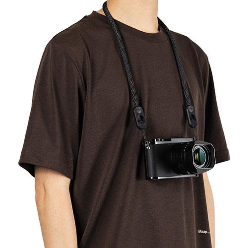 Form Rope Camera Neck Strap in Black Product Image (Primary)