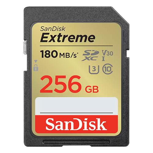Extreme SDXC 256GB 180MB/s Memory Card  Product Image (Primary)