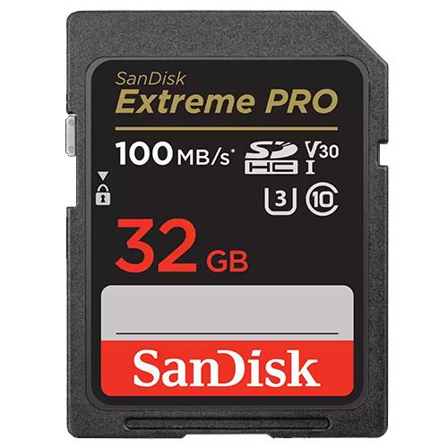 Extreme Pro SDHC 32GB 100MB/s Memory Card Product Image (Primary)