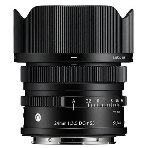 24mm F3.5 DG Contemporary Lens in Black - L-Mount Product Image (Secondary Image 1)