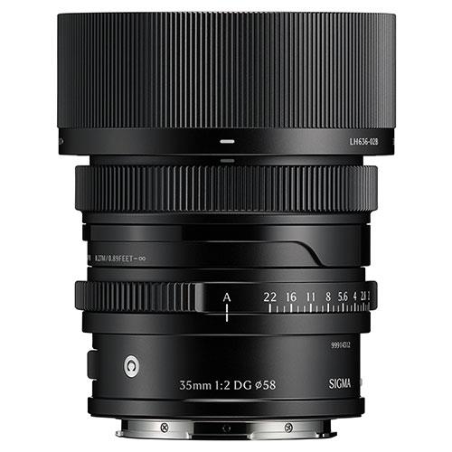 35mm F2 DG Contemporary Lens in Black - L-Mount Product Image (Secondary Image 1)
