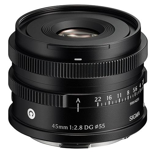 45mm F2.8 DG Contemporary Lens in Black - L-Mount  Product Image (Primary)