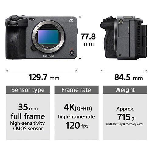 FX3 Full Frame Cinema Camera Product Image (Secondary Image 4)