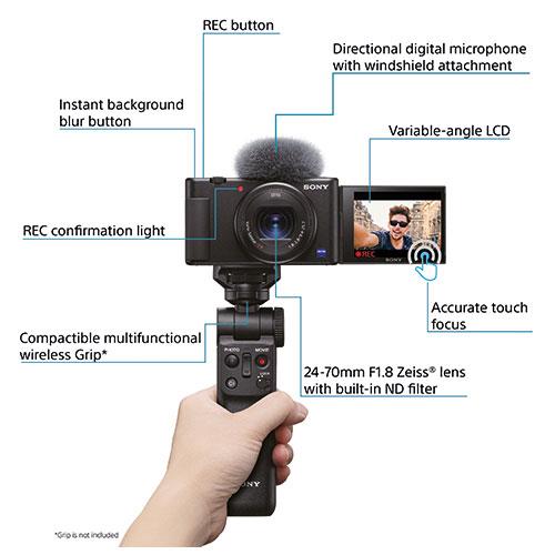 ZV-1 Compact Vlogger Camera Product Image (Secondary Image 7)