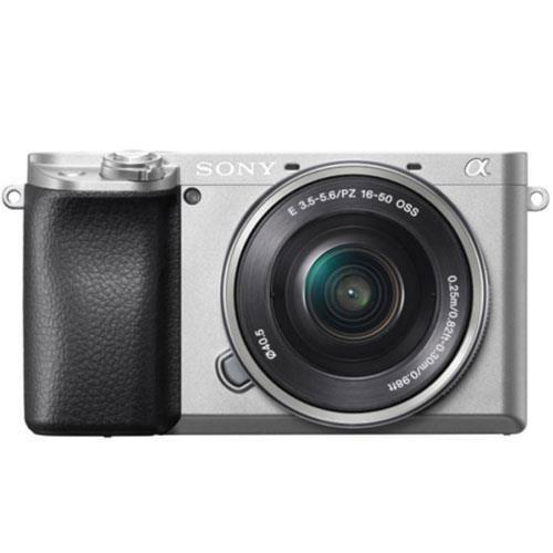 a6100 Mirrorless Camera in Silver with 16-50mm OSS II Lens - Open Box Product Image (Primary)
