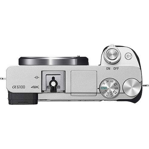 a6100 Mirrorless Camera in Silver with 16-50mm OSS II Lens - Open Box Product Image (Secondary Image 2)
