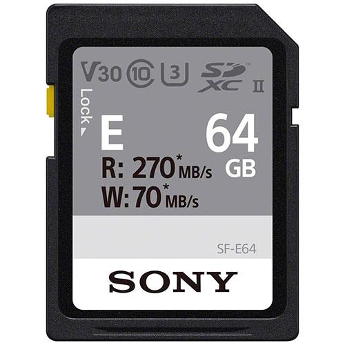 SF-E 64GB UHS-II SDXC Memory Card Product Image (Primary)