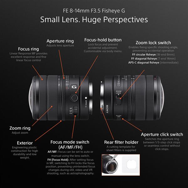 FE 8-14mm F3.5 Fisheye G Lens Product Image (Secondary Image 9)