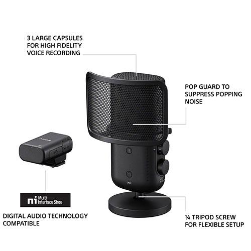 ECM-S1 Wireless Streaming Microphone Product Image (Secondary Image 1)