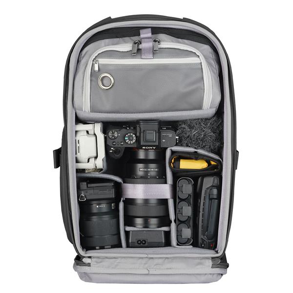 Veo Metro B20L Backpack in Black Product Image (Secondary Image 3)