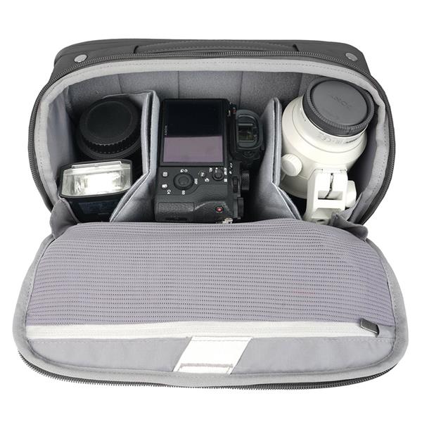 Veo Metro S7L 7 Litre Shoulder Bag in Black Product Image (Secondary Image 2)