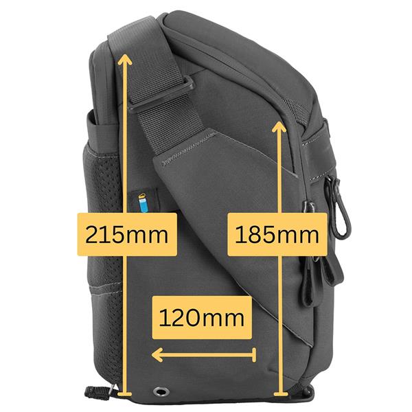 Veo Metro S7L 7 Litre Shoulder Bag in Black Product Image (Secondary Image 4)