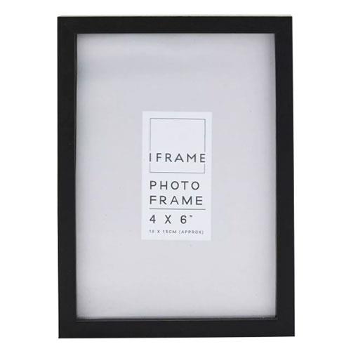 iFrame 6 x 4-inch Woodeb Frame in Black Product Image (Primary)