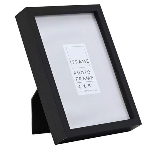 iFrame 6 x 4-inch Woodeb Frame in Black Product Image (Secondary Image 1)