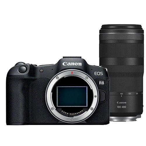 EOS R8 Mirrorless Camera Body with RF 100-400mm f/5.6-8 IS USM Lens Product Image (Primary)