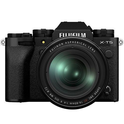 X-T5 Mirrorless Camera in Black with XF16-80mm F4 and XF70-300mm f4-5.6 Lenses Product Image (Secondary Image 1)