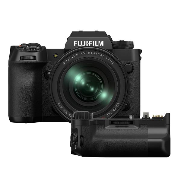 X-H2 Mirrorless Camera with XF16-80mm F4 R WR Lens and VBG-XH Battery Grip Product Image (Primary)
