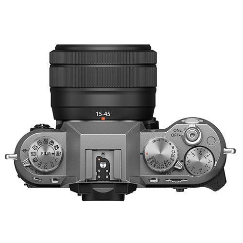 X-T50 Mirrorless Camera in Silver with XC15-45mm Lens and XF23mm F2.8 R WR Lens Product Image (Secondary Image 3)
