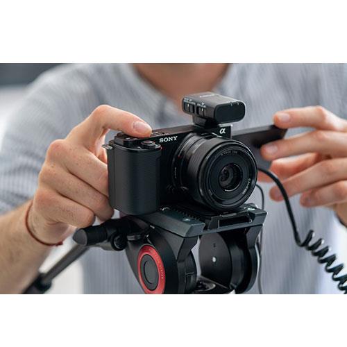 Sony Alpha ZV-E10 Mirrorless Camera w/16-50mm (Blk) Sony Vlogger's E  10-20mm, ECM-G1 Mic, & Sony Acc