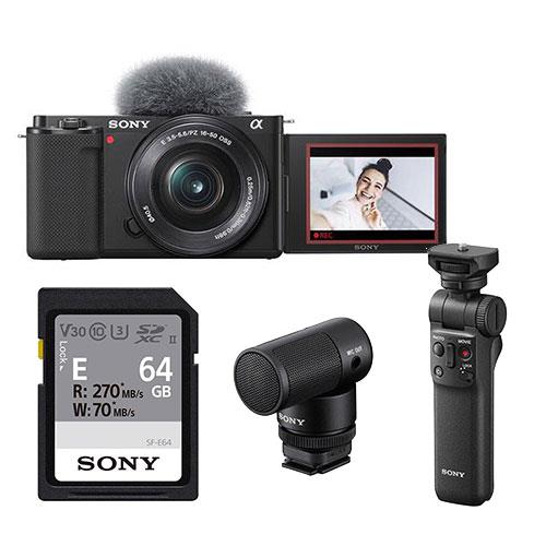 ZV-E10 Mirrorless Vlogger Camera with 16-50mm Lens Advanced Creator Kit Product Image (Primary)