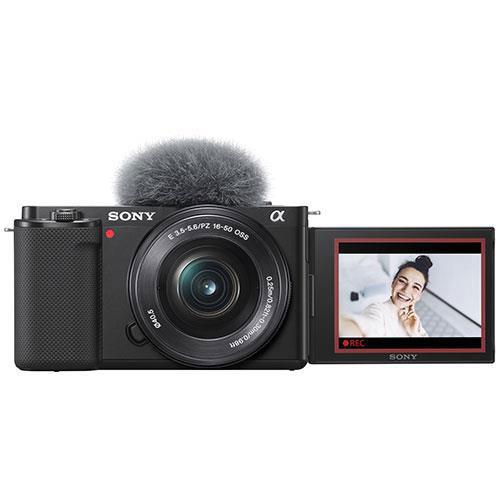 ZV-E10 Mirrorless Vlogger Camera with 16-50mm PZ and 55-210mm f4.5-6.3 Lenses Product Image (Secondary Image 1)